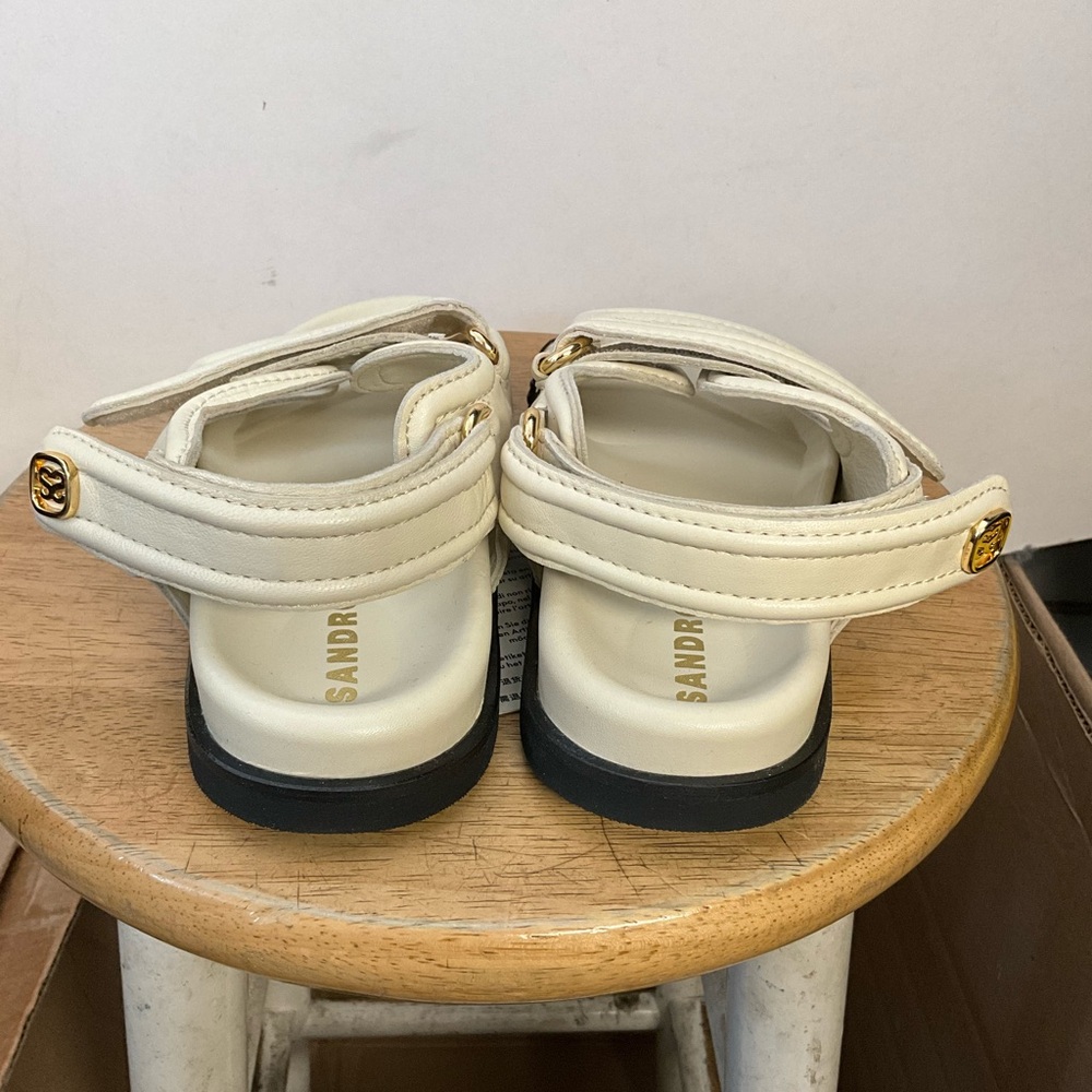 Klea PLAIN LEATHER LAMBSKIN SANDALS - Picture 4 of 7